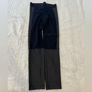 Express Black Leggings with Faux Leather Panels